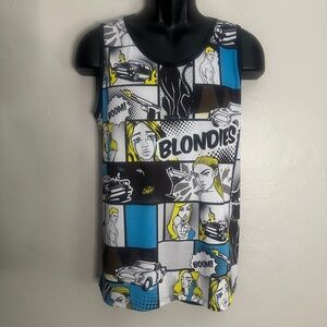 Blondies Puerta Vallarta Tank Top Medium Gently worn 100% polyester 20" armpits